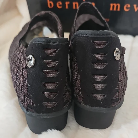 bernie mev. Women's Dark Brown Woven Flats - Picture 7 of 12
